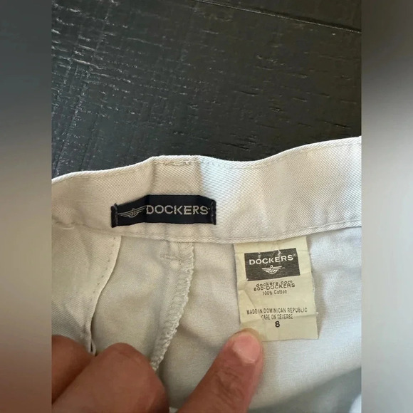 Dockers Gray Casual Chino Style High Rise Waist Shorts Women's Size 6 - Picture 4 of 4